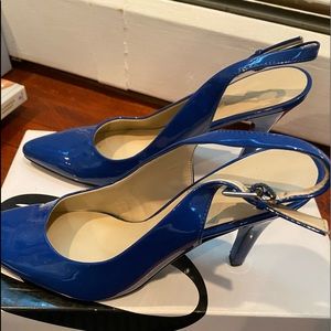 Nine West Bright Blue Heels